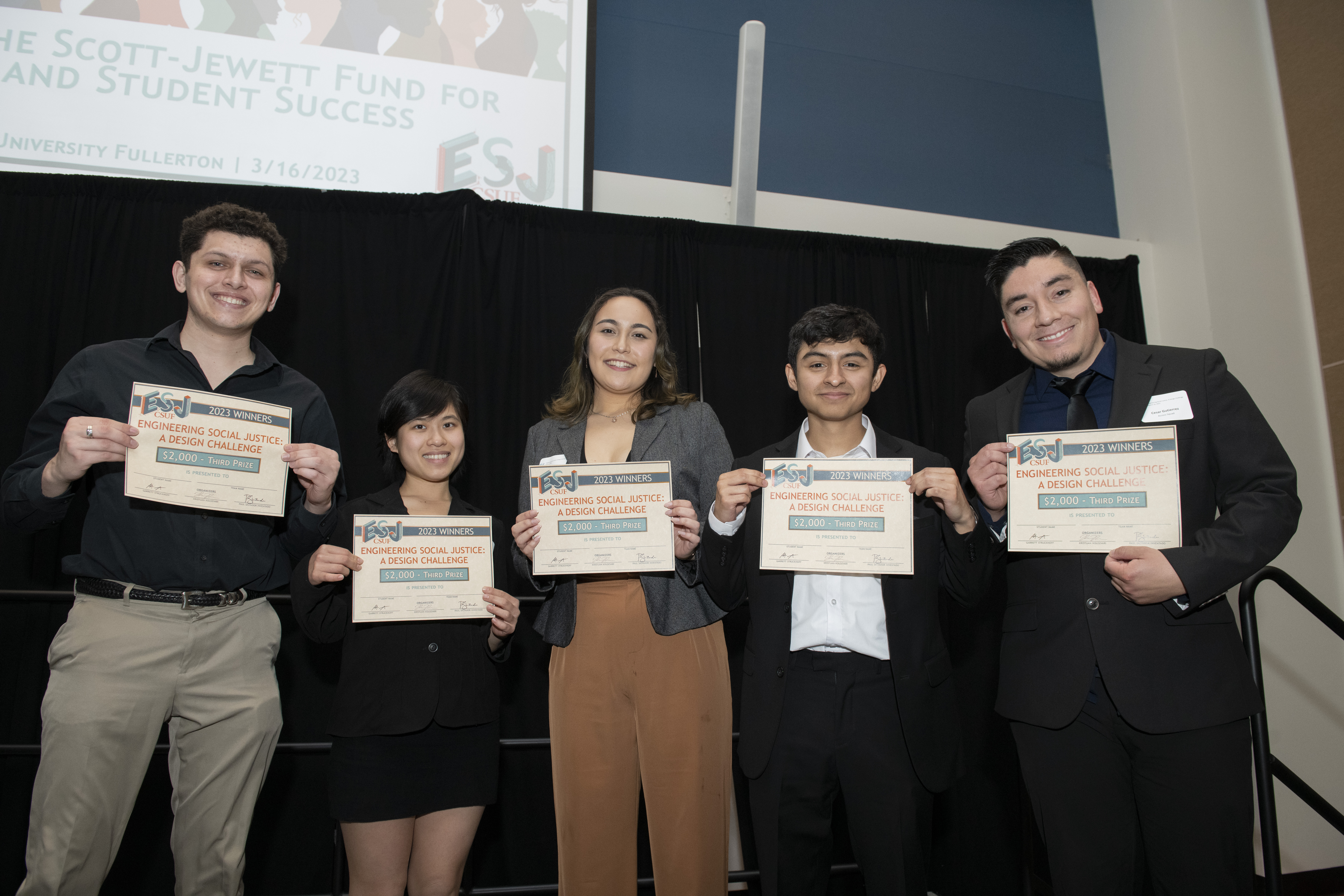 Access Squad Team holding up their award!